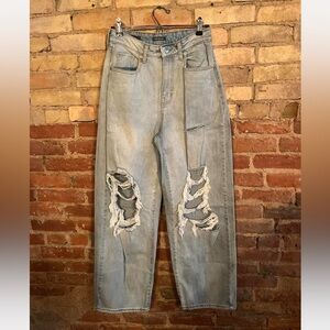 Wild Fable Distressed Wide Leg Jeans